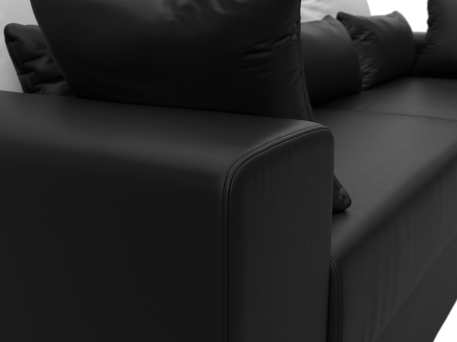 Диваны выкатные, Диван прямой Майами, экокожа