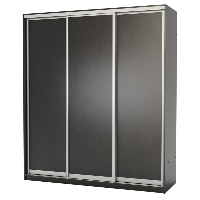 Шкафы-купе, Шкаф-купе 3-х дв. Премиум с полками и со штангами 180х60х220