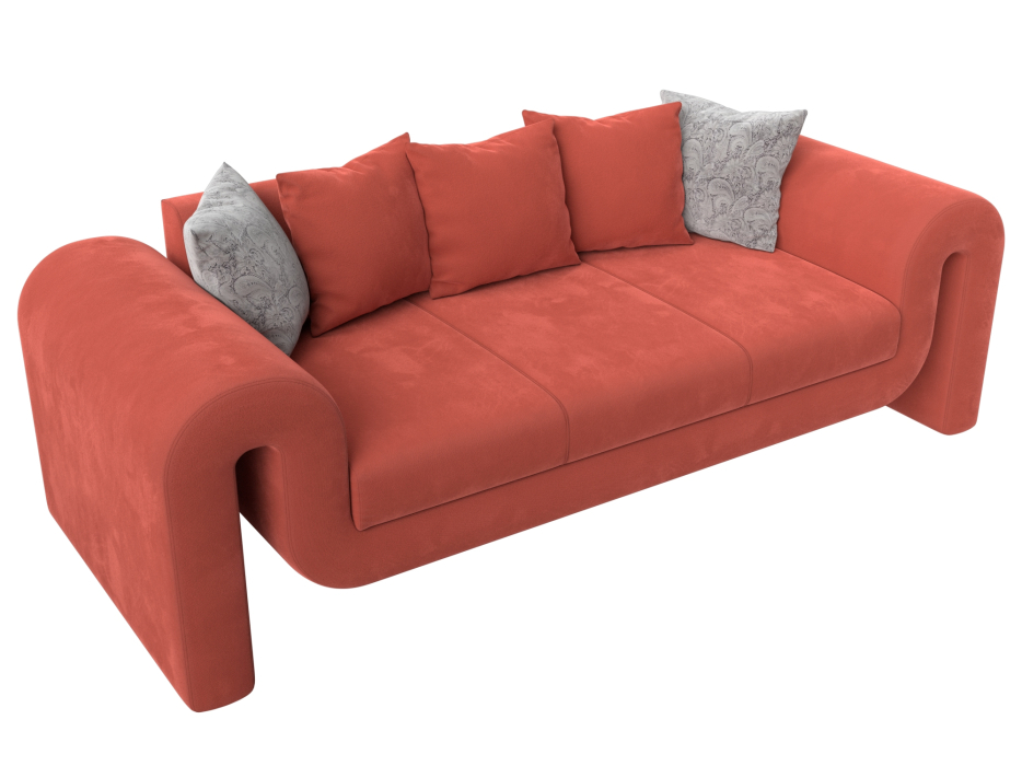 Диваны прямые кухонные, Диван прямой Волна, микровельвет