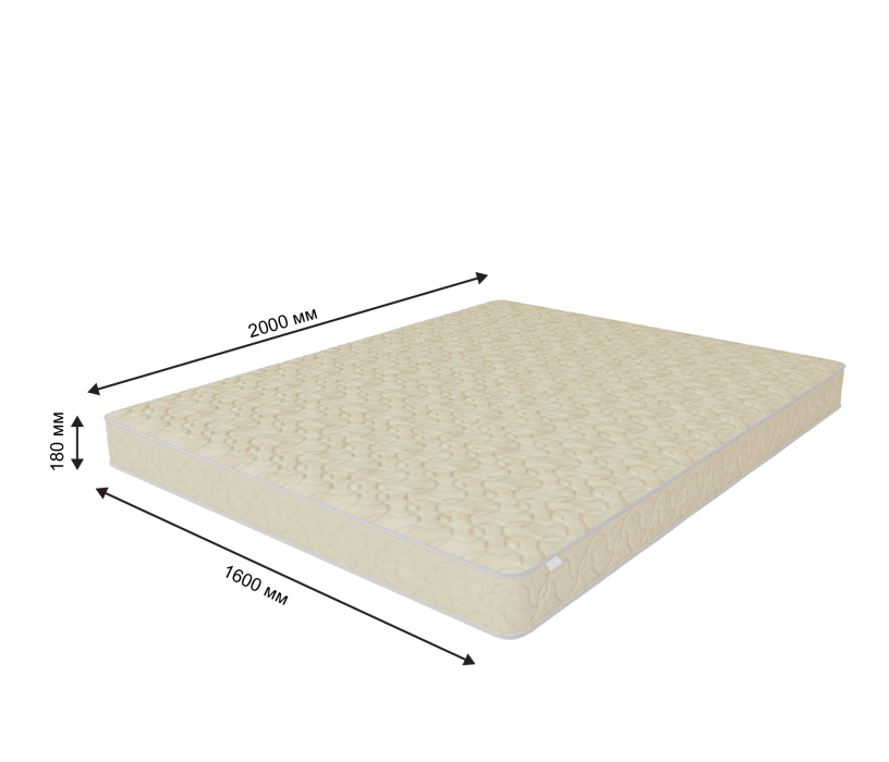 1600 x 2000, Матрас Эльбис в скрутке 1600*2000
