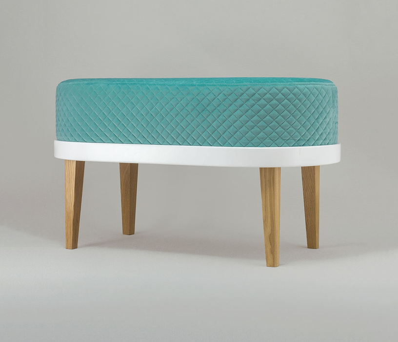 Банкетки, Банкетка Quinn W, съемный чехол, велюр (стёганый)