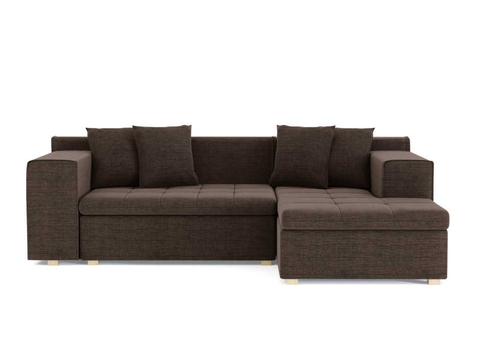 Диваны угловые в гостиную, Диван угловой Чикаго без механизма, рогожка