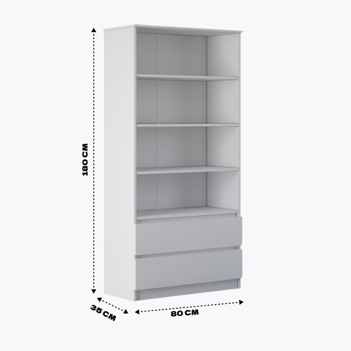 Стеллажи, Стеллаж Мальм 2 ящика