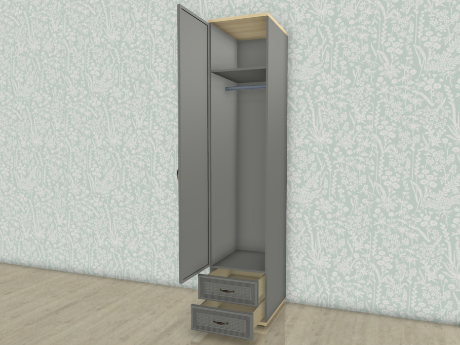 Шкафы одностворчатые, Модульная система Карина Шкаф ШК-1022