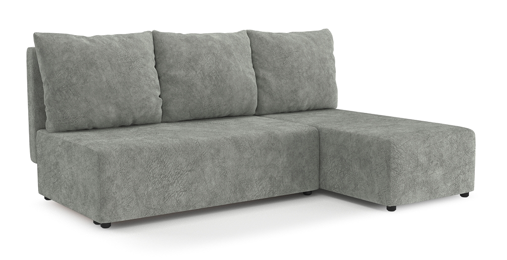 Диваны угловые в гостиную, Угловой диван Каир Lux, велюр, правый