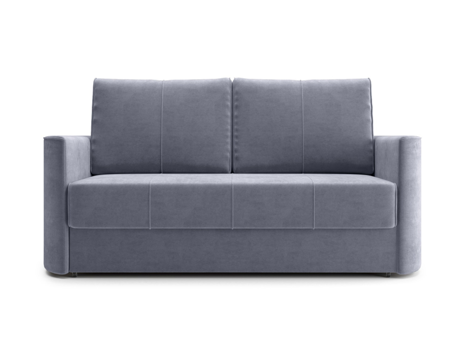 Диваны еврокнижки, Диван прямой Амми двухместный, Трехсекционная еврокнижка, велюр