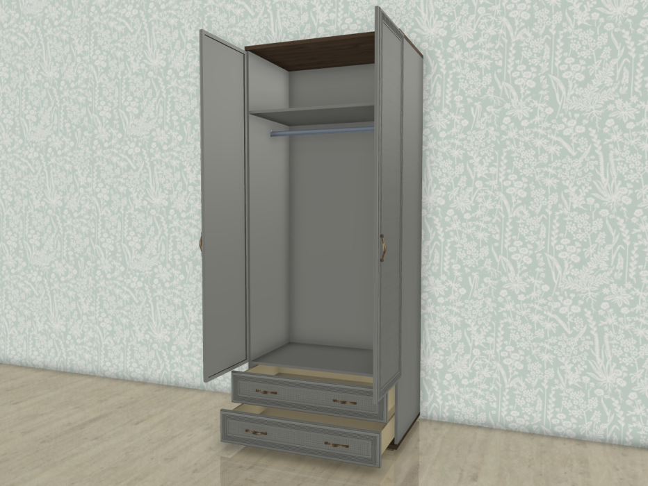 Шкафы двухстворчатые, Модульная система Карина Шкаф ШК-1005