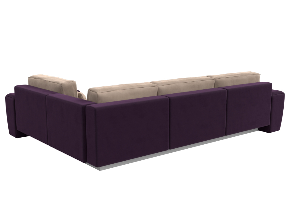 Диваны угловые в гостиную, Диван угловой Лига-008 Long правый, велюр