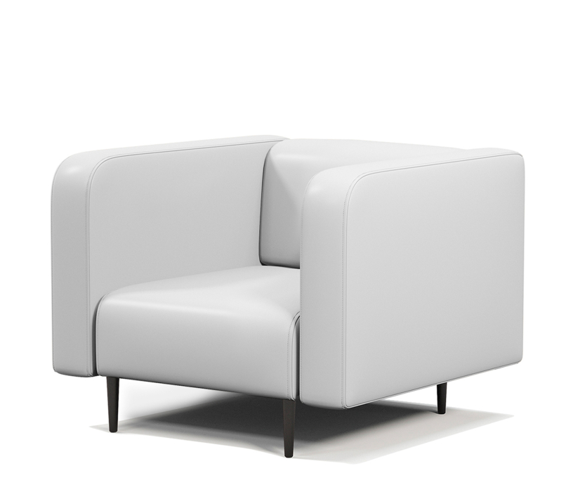 Кресло для отдыха, Кресло офисное Акцент, экокожа