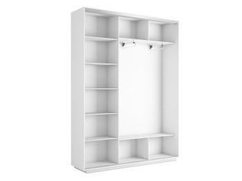 Шкаф-купе Экспресс Медиум (1 зеркало) трио 2400 x 2400 x 450
