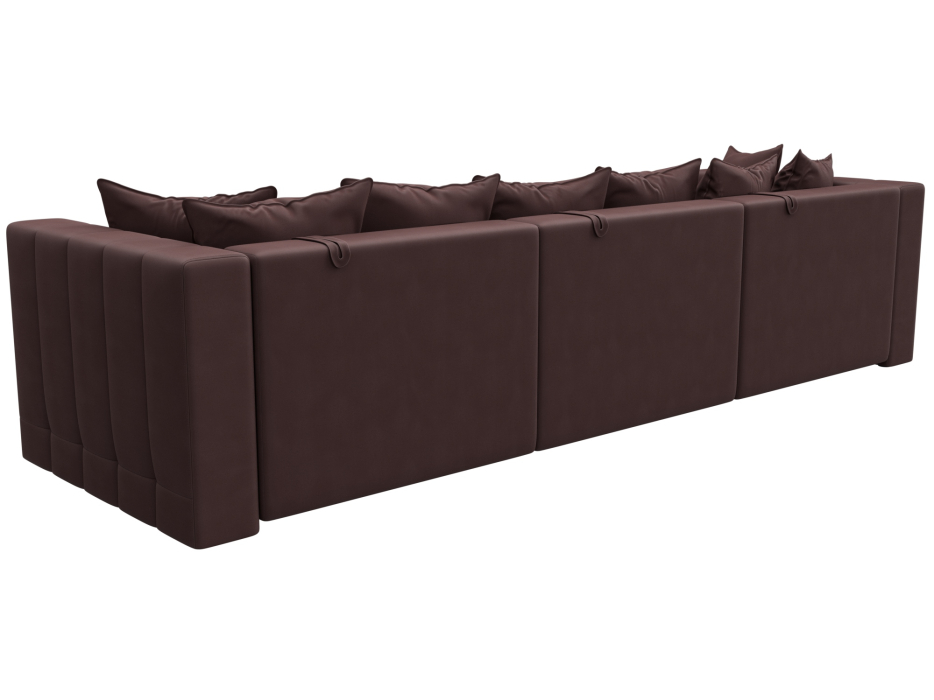 Дизайнерские диваны для гостиной, Диван прямой Лига-052 НПБ Лонг, замша JOLY