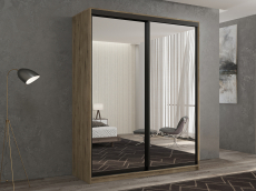 Шкафы-купе 2-х дверные, Шкаф-купе 2х дверный Кааппи 1 140х60