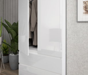 Шкаф 2-х дверный с ящиками, 90 см Люкс