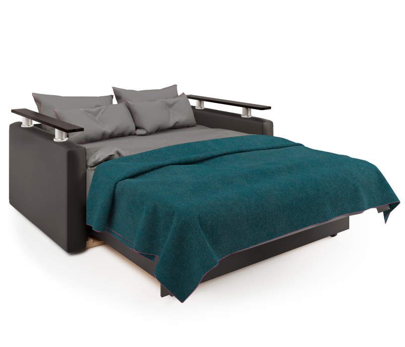 Диваны с ящиком для белья, Диван-кровать Шарм 120, экокожа/шенилл