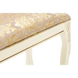 Банкетка Валентино (патина золото / бежевый)