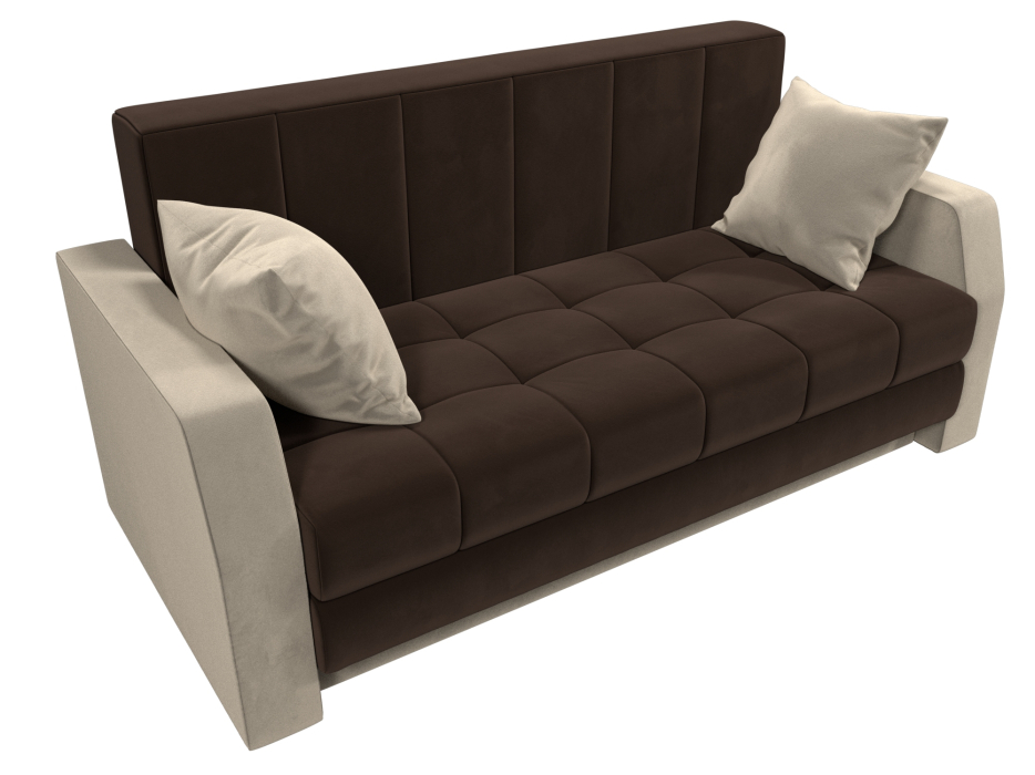 Диваны кровати со спальным местом, Диван прямой Малютка, микровельвет