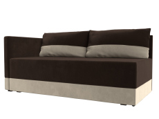 Кушетка диван, Кушетка Никас левая, микровельвет