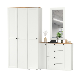 Набор мебели в прихожую Остин с зеркалом № 38