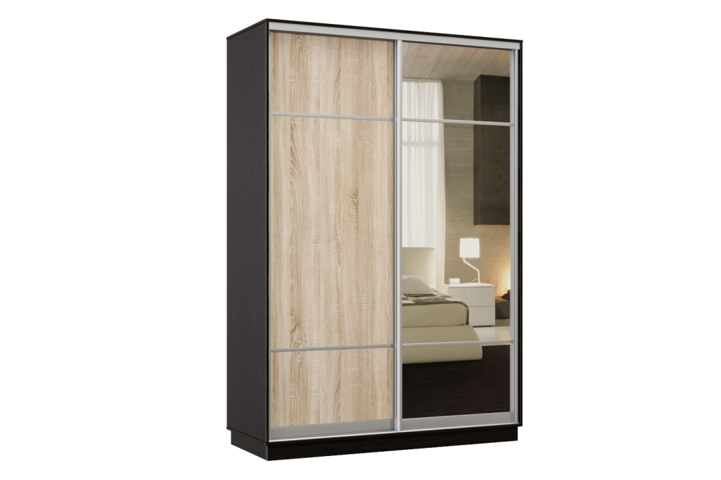 Шкафы-купе, Шкаф-купе Премьер Лайт 01 Мини (08;11) двухдверный