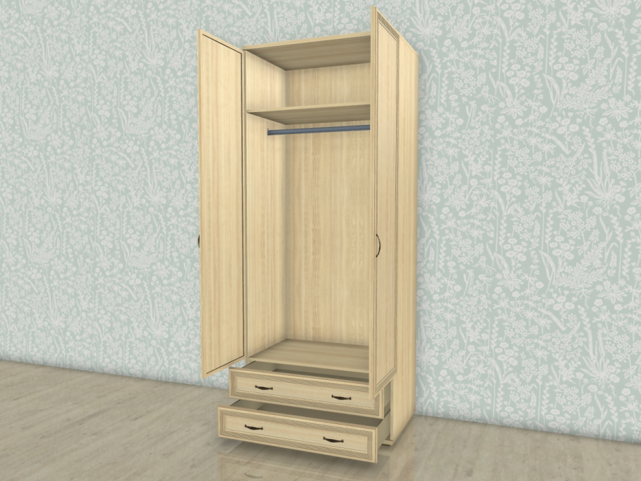 Шкафы двухстворчатые, Модульная система Карина Шкаф ШК-1005