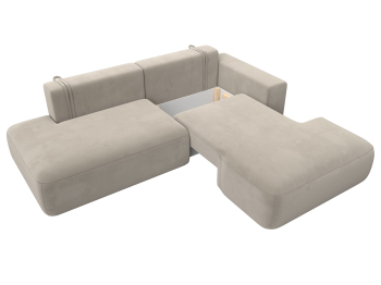 Диван угловой Лига-036 Модерн правый угол, микровельвет