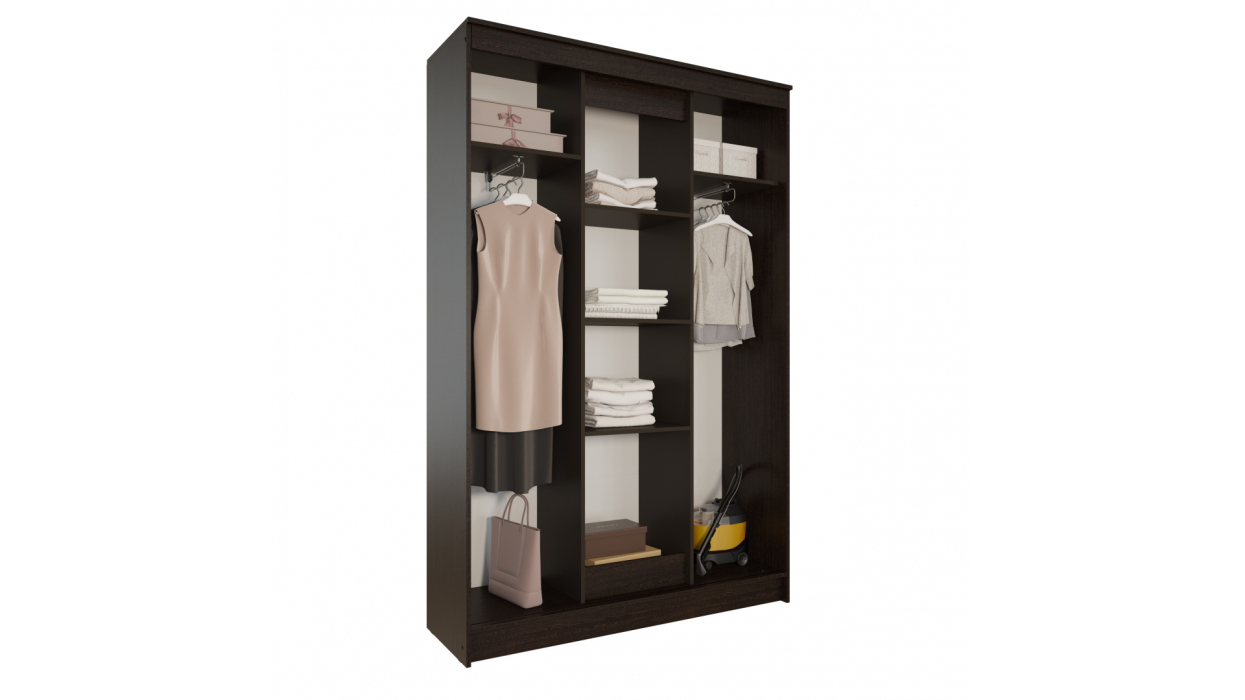 Шкафы-купе, ЛДСП Шкаф-купе АГАТ Венге-Лоредо
