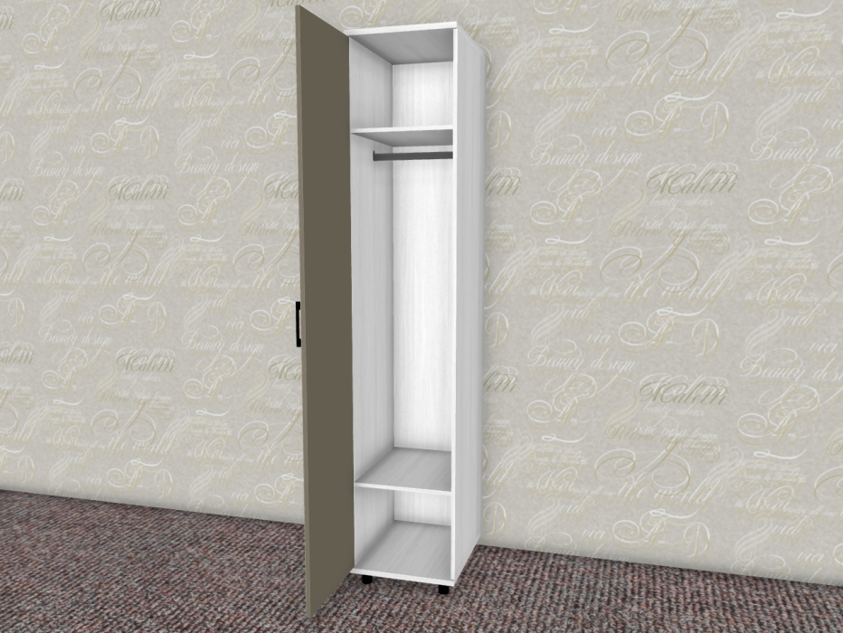 Шкафы одностворчатые, Модульная система Грейс Шкаф ШК-5027  Снежный Ясень