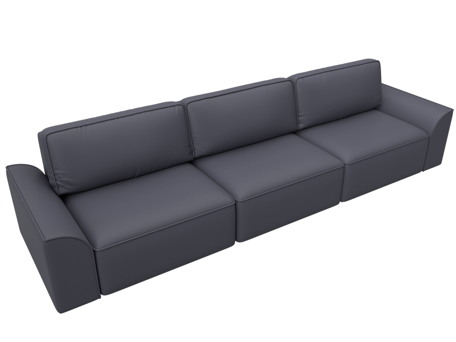 Диваны еврокнижки, Диван прямой Лига-048 НПБ Лонг, экокожа GRIFON