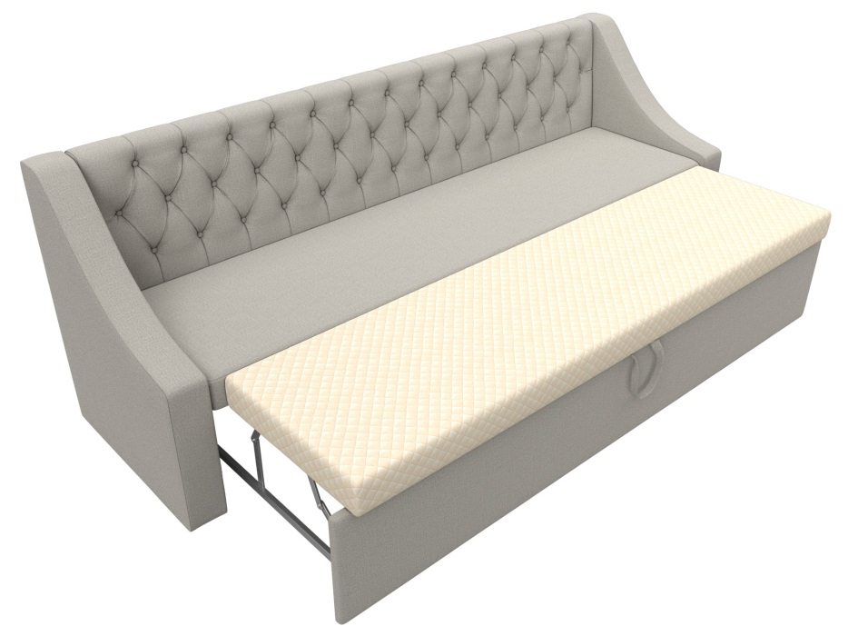 Диваны прямые кухонные, Диван кухонный прямой Мерлин, рогожка Амур