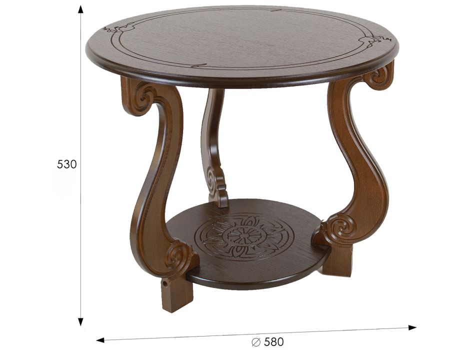 Журнальные столики, Журнальный столик Мебелик Грация М