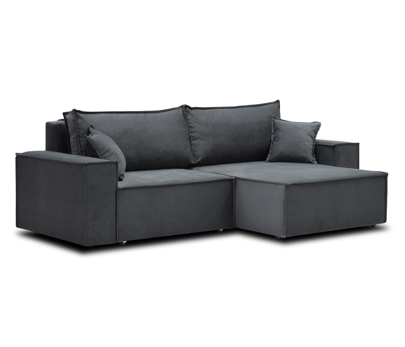 Диваны угловые в гостиную, Диван угловой Фабио, велюр