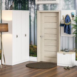 Модульная мебель для прихожей П-6 № 9 МДФ фрезеровка прованс