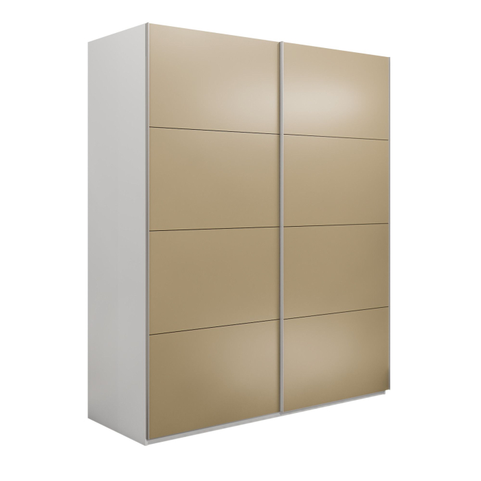 Шкафы-купе 2-х дверные, Шкаф-купе Эста 2-х дверный Стекла фисташка/Доводчик 160х66х220