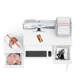 Компьютерный стол МС-1 правый с тумбой Мори