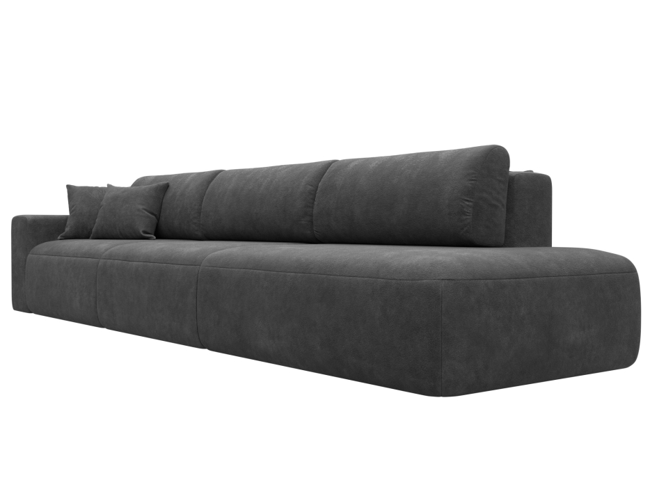 Диваны еврокнижки, Диван прямой Лига-036 НПБ Модерн Лонг подлокотник слева, велюр BRUT