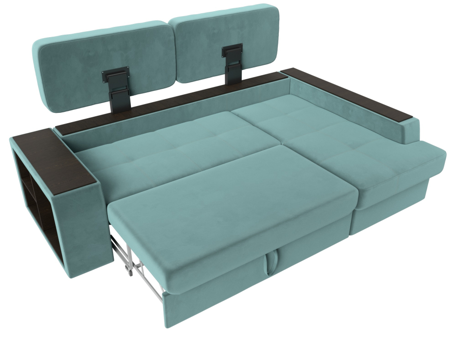 Диваны угловые в гостиную, Угловой диван Брюссель правый угол, велюр