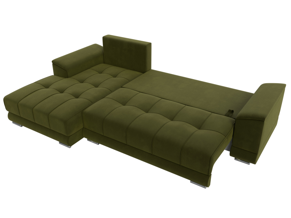 Диваны угловые в гостиную, Угловой диван НордСтар левый угол, микровельвет