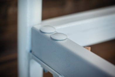 Кованая кровать Камелия 1.4 с двумя спинками