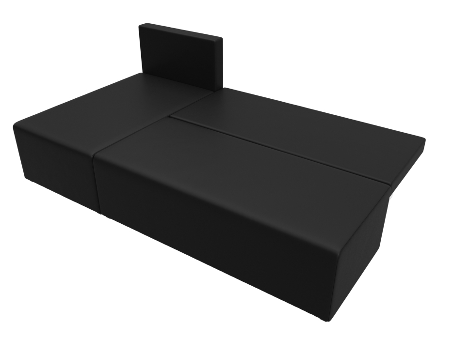 Диваны угловые в гостиную, Угловой диван Поло левый угол, экокожа