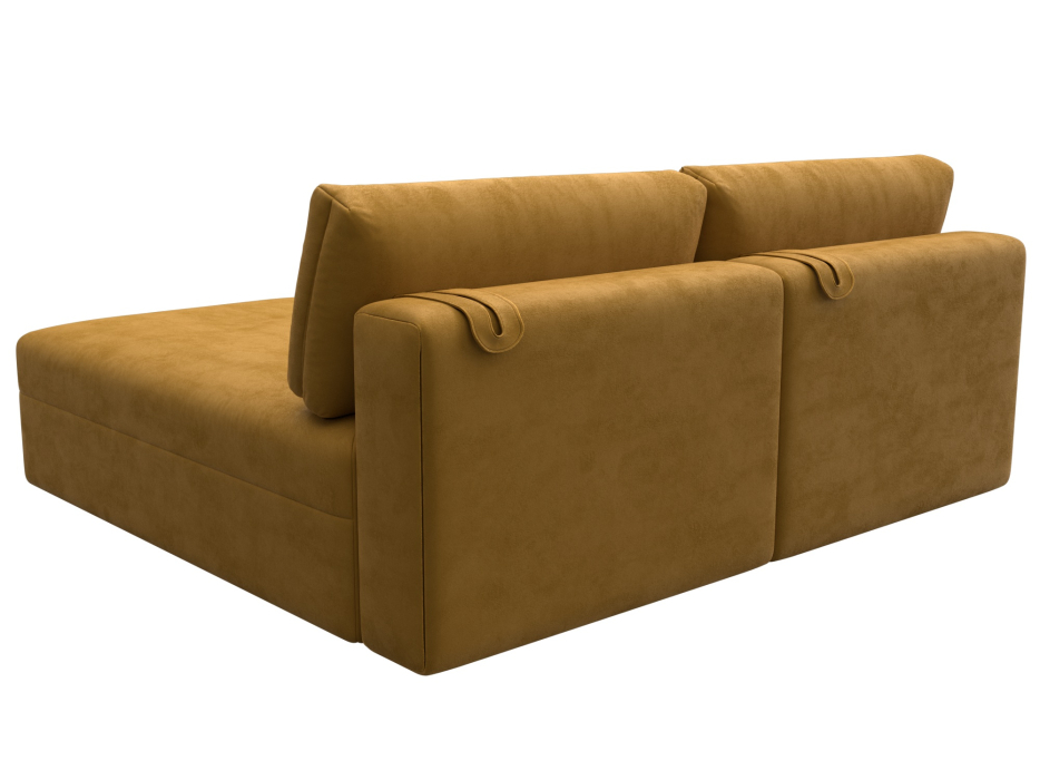 Диваны угловые в гостиную, Диван угловой модульный Лига-060 НПБ угол универсальный, велюр BRUT