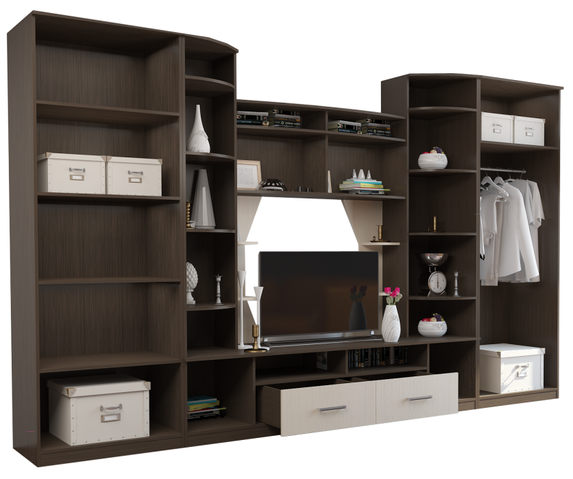 Стенки для гостиной, Гостиная Атланта (венге / дуб)