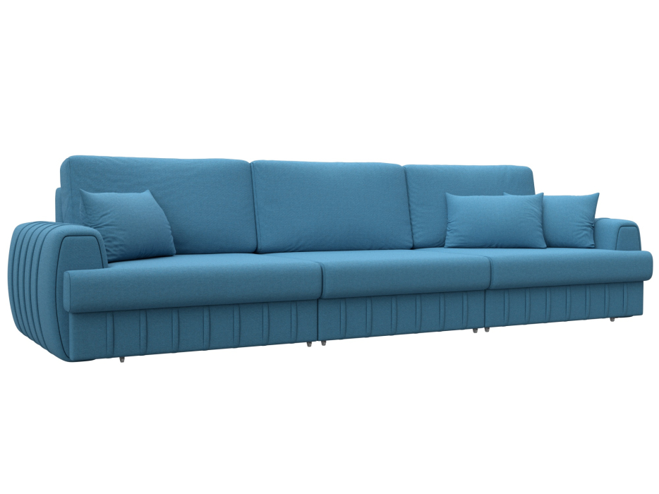 Диваны еврокнижки, Диван прямой Лига-057 НПБ Лонг, рогожка Амур