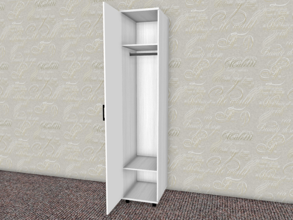 Шкафы одностворчатые, Модульная система Грейс Шкаф ШК-5027  Снежный Ясень