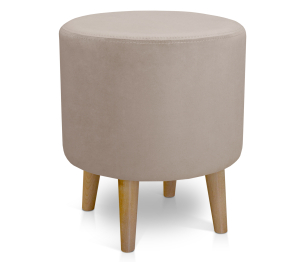 Пуфик круглый Ронд на высоких ножках, микровелюр