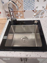 Кухонная мойка TOLERO Ceramic Glass TG-500 (Чёрная)