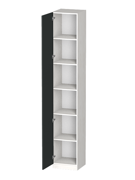 Шкафы одностворчатые, Распашной шкаф Лайф с полками 40*40*240 Северное дерево