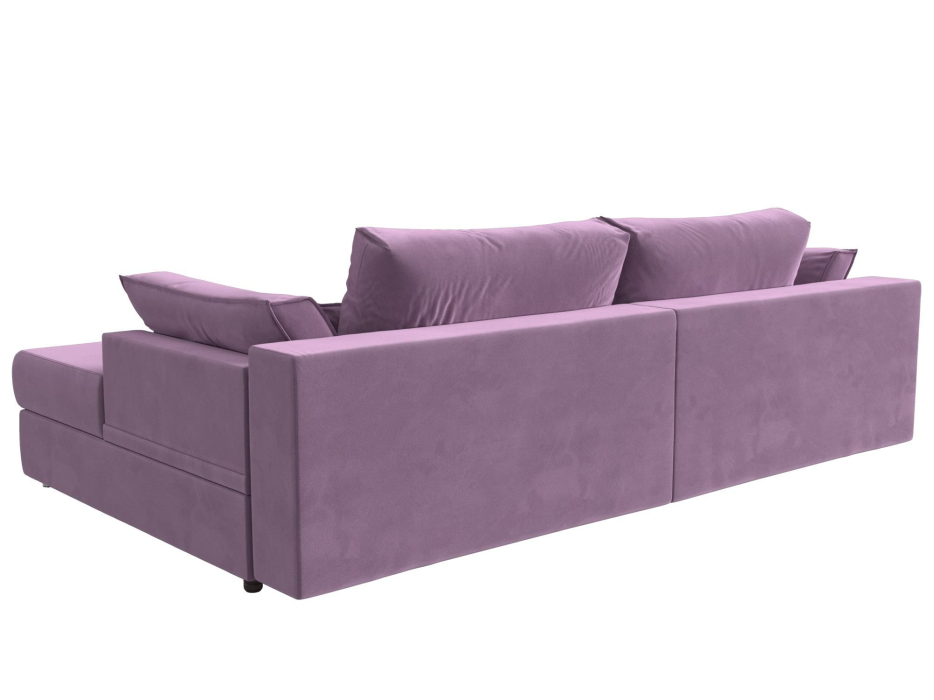 Диваны угловые в гостиную, Угловой диван Пекин угол правый, микровельвет