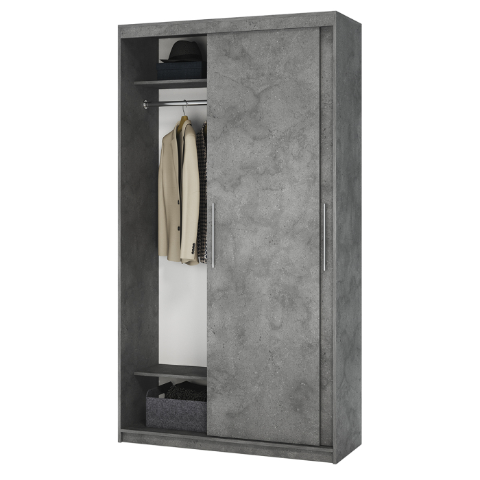 Шкафы-купе 2-х дверные, Шкаф-купе 2-х дверный Эконом платяной 120х60х200