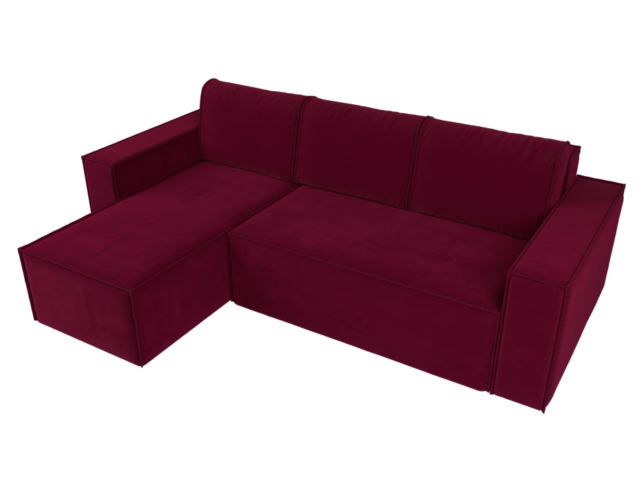 Диваны угловые в гостиную, Угловой диван Куба левый угол, микровельвет