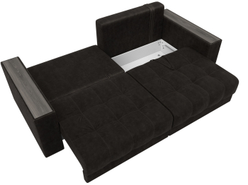 Диван прямой с декором Лига-049 НПБ, велюр BRUT